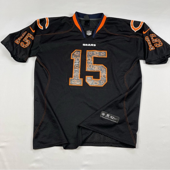 BRANDON MARSHALL Chicago Bears #15 Nike Onfield  NFL Black Jersey Size: 52 - Picture 3 of 16